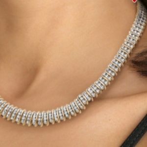 diamond accent graduated s link tennis necklace